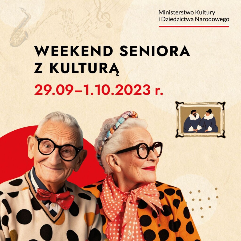 plakat wydarzenia weekend seniora z kulturą